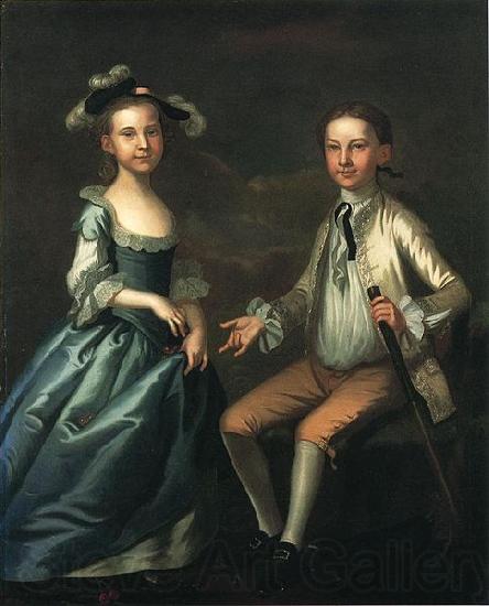 John Wollaston Warner Lewis II and Rebecca Lewis France oil painting art